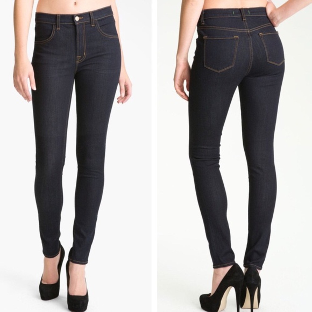 J Brand Maria High Rise Skinny in Starless